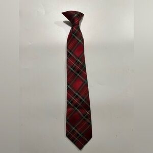 Classic Red Plaid Tie
